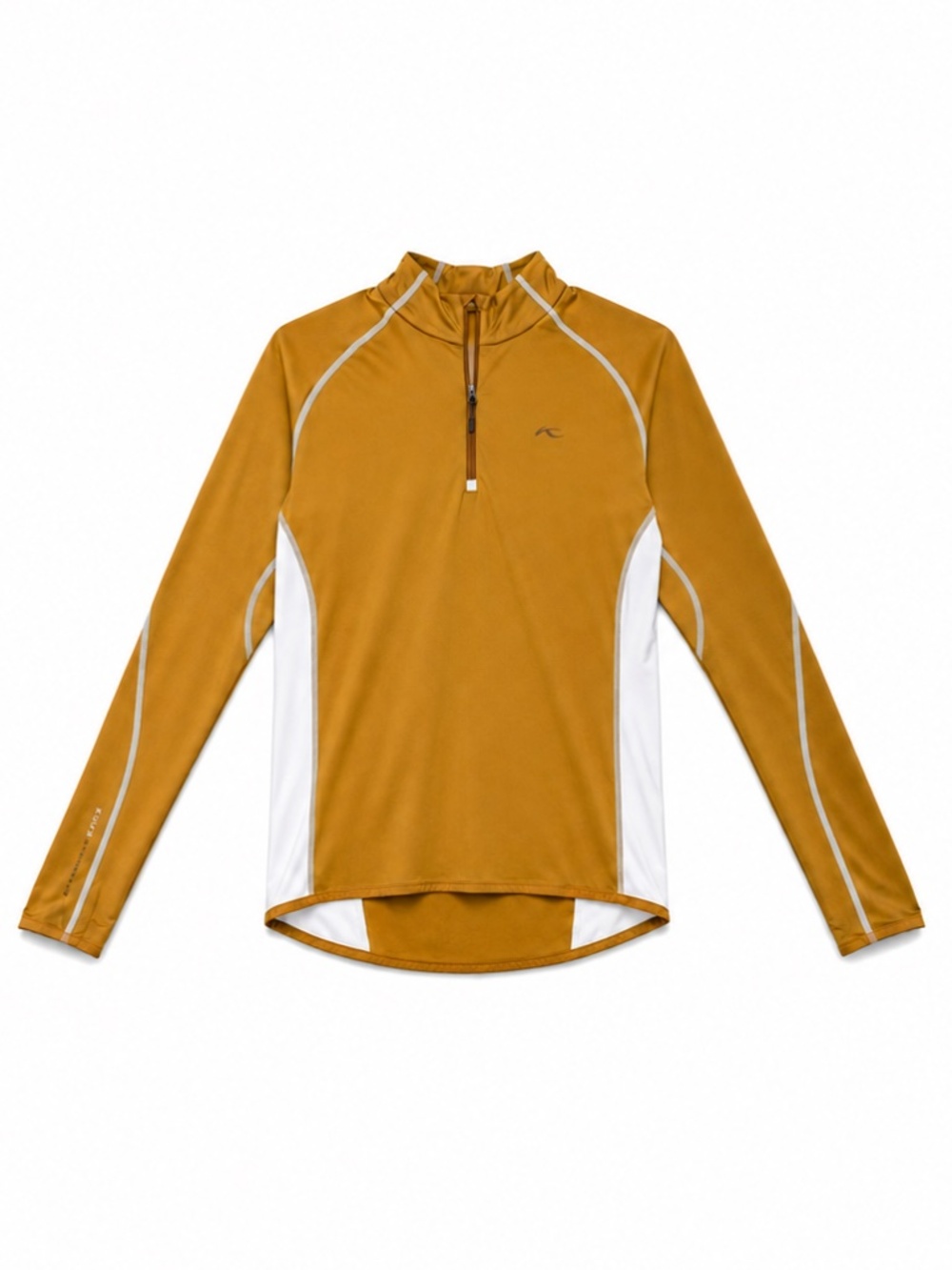 KJUS 1/4 Zip Performance Pullover Gold Mustard Men's L